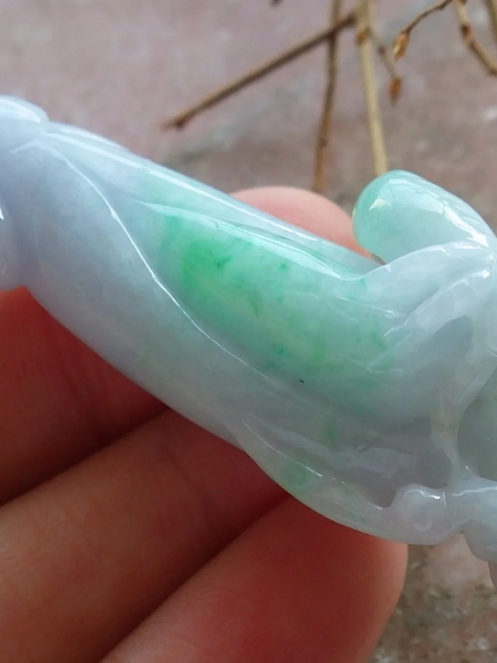 Certified Natural Myanmar Burma A Jade jadeite Spider Flower Pendant Necklace